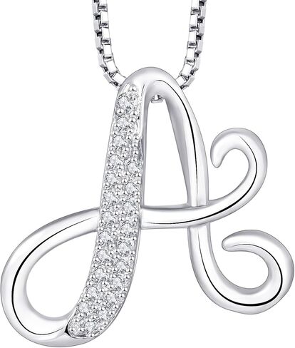 STARCHENIE Initial Necklace for Women 925 Sterling Silver Letter A-Z Pendant 26 Alphabet Jewelry in Kuwait