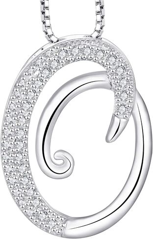 STARCHENIE Initial Necklace for Women 925 Sterling Silver Letter A-Z Pendant 26 Alphabet Jewelry in Kuwait