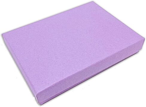 10 Pack Matte Purple Color Paper Cotton Filled Jewelry Necklace Bracelets Watch gifts and Retail Boxes for Wedding, Anniversary, Engagement, Birthday and other occasions Size- 6" x 5" x 1 Inch in Kuwait
