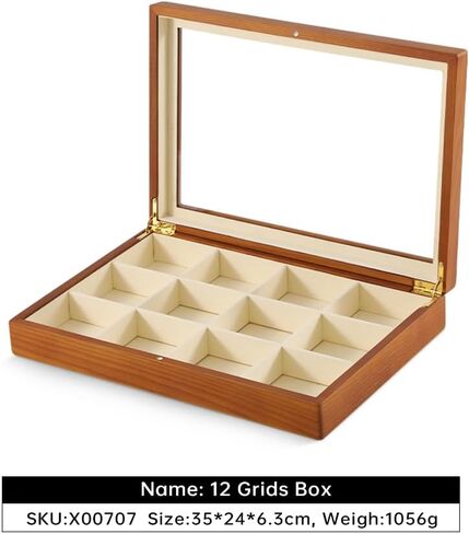 Necklace Display, Jewelry Organizer,Wooden Jewelry Box,Premium Jewelry Storage,Luxury Stud Earring Organizer,Beige Necklace Box in Kuwait