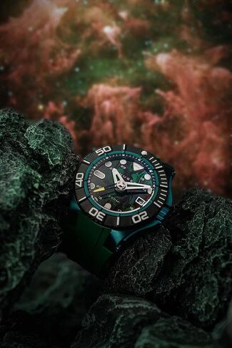Nubeo Men's 54mm Manta Automatic Limited Edition Watch with Silicone Strap NB-6054 in Saudi Arabia