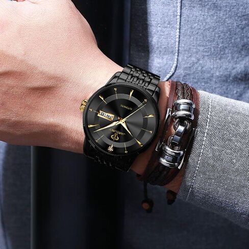 Automatic Watches for Men,50M Waterproof Self Winding Tourbillon Mechanical Wrist Watch,Business Fashion Dress Watch Luminous Date Luxury Diamond Stainless Steel Men Wrist Watch in Saudi Arabia