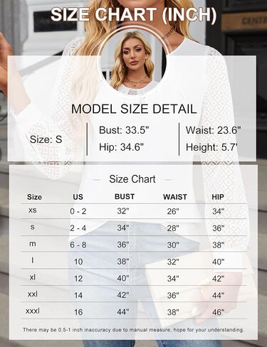 BMJL Women's Dressy Casual Tops Lace Long Sleeve T Shirts Business Work Blouses Crew Neck Pleated Fall Shirts in Saudi Arabia