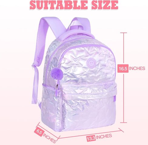Beaulyn School Backpack for Girls Kids - School Bag Middle Primary Student Bookbags Travel Rucksack Backpack For Girl Teens in Saudi Arabia