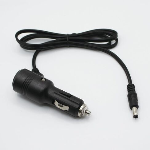 12V/24V Car Cigarette Lighter Power Supply Cable DC 5.5mm x 2.5mm Male to Car Cigarette Lighter Male Adapter Cord with Switch Button and LED(3.2FT) in Saudi Arabia