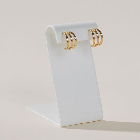 18k Gold Plated Earring for Women, Chunky, Hypoallergenic Jewelry Ideal for Gift in Saudi Arabia