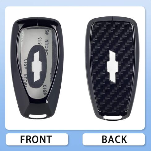 Black zinc Alloy Smart Key Case Cover Compatible with Chevrolet 2017-2021 Chevy Malibu Camaro Cruze Traverse Sonic Volt Bolt Equinox 2&3&4&5 Button Keyless Car Remote Accessory in Saudi Arabia