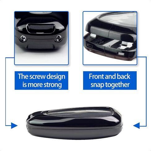 Black zinc Alloy Smart Key Case Cover Compatible with Chevrolet 2017-2021 Chevy Malibu Camaro Cruze Traverse Sonic Volt Bolt Equinox 2&3&4&5 Button Keyless Car Remote Accessory in Saudi Arabia