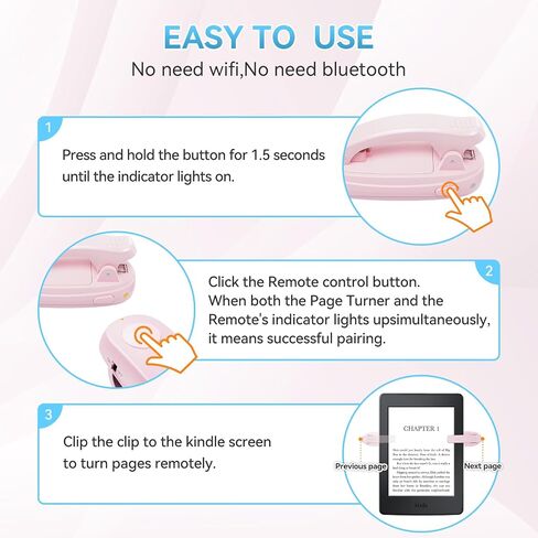 أداة تقليب الصفحات بحلقة الإصبع لجهاز Kindle Paperwhite، جهاز التحكم عن بعد لقارئات Kindle Paperwhite Kobo لأجهزة iPad اللوحية وقراءة الروايات وملحقات قراءة الكتب الإلكترونية لجهاز Kindle، أسود in Saudi Arabia