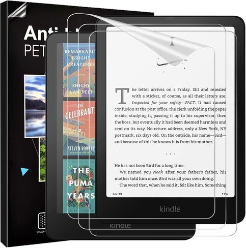 واقي شاشة TiMOVO (عبوة من قطعتين) لجهاز Amazon Kindle Paperwhite الجديد مقاس 7 بوصات (الجيل الثاني عشر، 2024) وKindle Colorsoft Signature Edition، واقي شاشة PET مضاد للوهج ومقاوم للخدش in Saudi Arabia