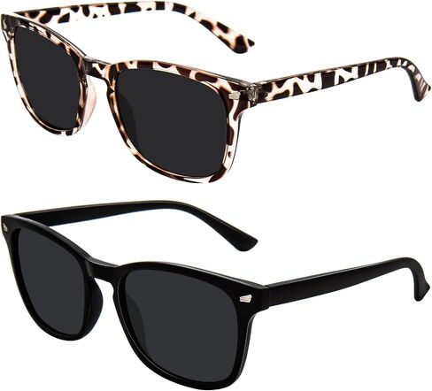 MAXJULI Polarized Sunglasses for Women Men UV400 Protection Sun Glasses 2Pack 8134 in Saudi Arabia