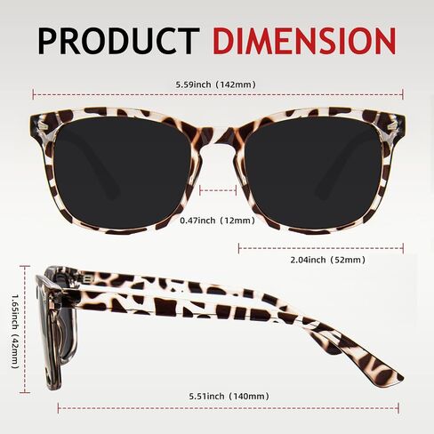 MAXJULI Polarized Sunglasses for Women Men UV400 Protection Sun Glasses 2Pack 8134 in Saudi Arabia