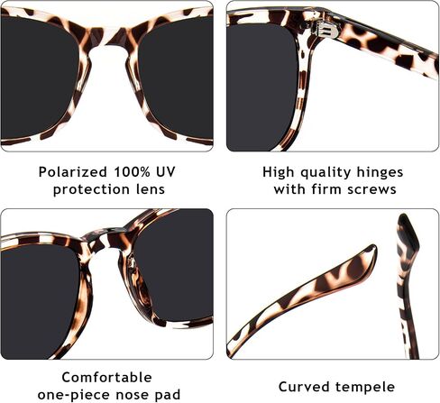 MAXJULI Polarized Sunglasses for Women Men UV400 Protection Sun Glasses 2Pack 8134 in Saudi Arabia