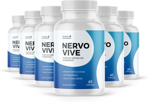 Nervovive Nerve Support Supplement - Advanced Formula Nerve Health Supplements, All Natural Potent Supplement, Maximum Strength for Overall Health and Wellness - 60 Capsules, 1 Month Supply in Kuwait