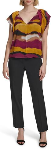 Calvin Klein Women's Ruffle Detail Sleeveless Blouse in Saudi Arabia