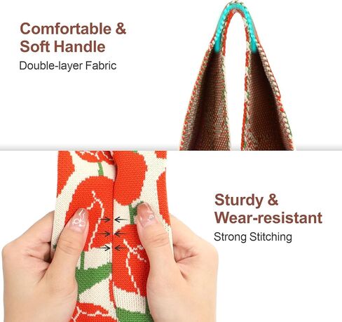 PACKISM Japanese Knot Bag - Small Knot Tote Bags Cute Wrist bag as Gifts for Teen Girls 16-18 (14″x8.5″x0.7″) in Saudi Arabia