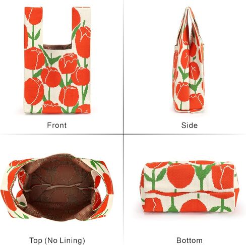 PACKISM Japanese Knot Bag - Small Knot Tote Bags Cute Wrist bag as Gifts for Teen Girls 16-18 (14″x8.5″x0.7″) in Saudi Arabia