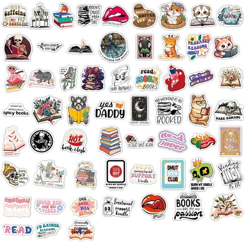 SYCARON Reading Stickers, 200PCS Book Stickers for Kindle Bookish Journal Book Stickers for Water Bottle Laptop Decals Bookish Stickers for Teens Adults Teachers Book Lover in Saudi Arabia