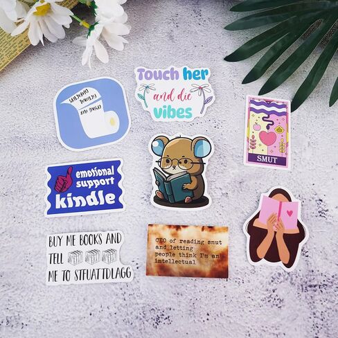 SYCARON Reading Stickers, 200PCS Book Stickers for Kindle Bookish Journal Book Stickers for Water Bottle Laptop Decals Bookish Stickers for Teens Adults Teachers Book Lover in Saudi Arabia