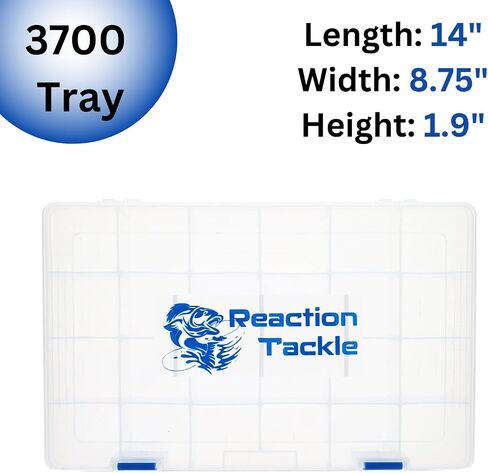 Reaction Tackle Ultimate Tackle Box Trays: Boxes to Organize and Store in Your Fishing Tackle Bag! for Anglers on The Go - 3600 Tackle Tray and 3700 Tackle Trays in Kuwait