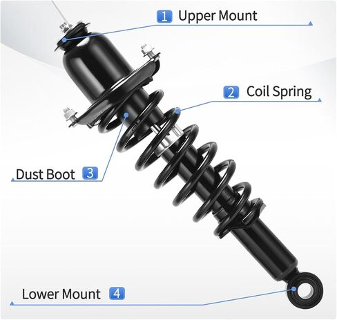 YITAMOTOR Rear Shocks Loaded Shocks and Struts Compatible with 2000-2006 Chevrolet Suburban 1500, 2000-2006 Chevrolet Tahoe, 2000-2006 GMC Yukon in Saudi Arabia