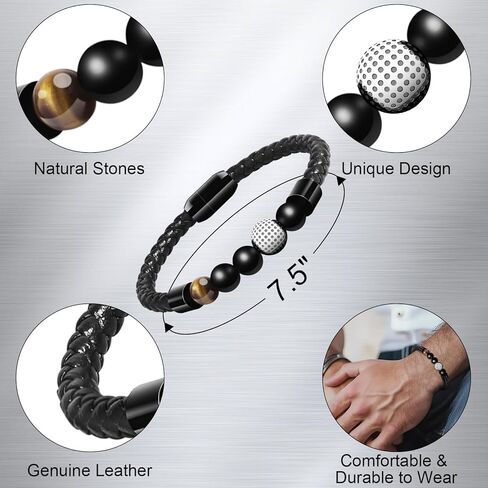 Leather Bracelet Birthday Gifts For Men: To My Man Bracelet Infinity Knot Love You Forever Gifts For Him - Inspirational Mens Leather Bracelet Cool Anniversary Christmas Valentines Fathers Gift Ideas in Kuwait