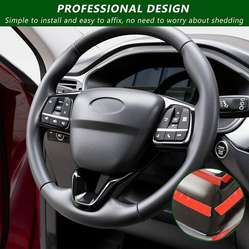 Steering Wheel Trim Compatible with 22-24 Ford Maverick 21-24 Ford Bronco Replacement for 2022-2024 Ford Maverick Accessories (Glossy Carbon Fiber) in Saudi Arabia