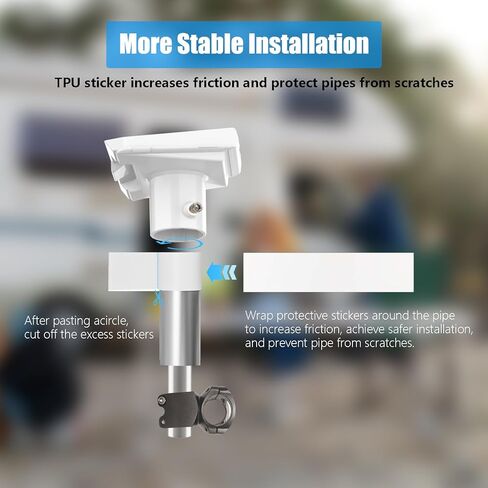 Gen 3 Mount for Starlink Wall Mount, Adjustable Starlink Gen 3 Wall Mount Roof Mount Gen 3 Mount Kit, Starlink Mount with Gen 3 Pipe Adapter for Standard Starlink Gen3 in Kuwait