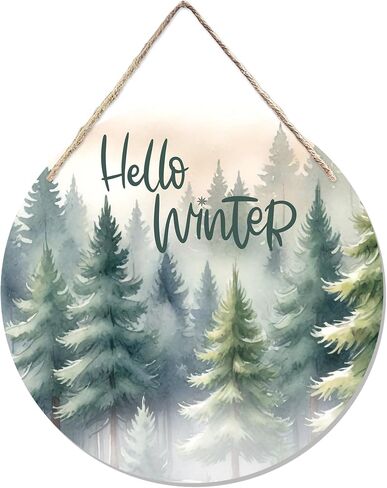 CGBHW Winter Snowflake Snowman Gnome Wooden Sign, Winter Wreath Christmas Holiday Vavy Blue Decoration Hanging Sign Wall Decor, Snuggle up Gnomies It’s Cold Outside Home Door Decor 12 x 12 Inch in Kuwait