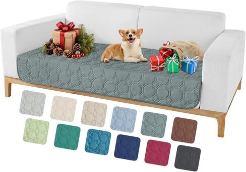 ZNSAYOTX Ultimate Cozy Blankets (30"x70") 100% Waterproof Sofa Mat Blanket for Dog Pets, Bed Couch Protector with Non-Slip Back Washable Durable, Pee Scratch Proof Easy to Clean (Dark Grey) in Saudi Arabia