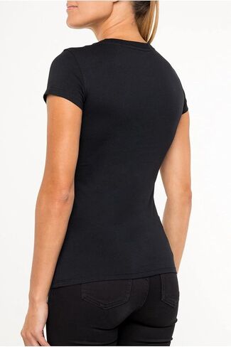 Armani Exchange Women's Basic T-Shirt with Logo on Bust in Saudi Arabia