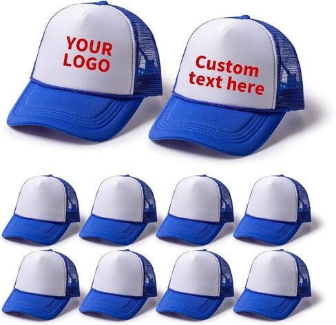 10 Blank Trucker Hats with Decorative Ropes,Men and Women Baseball Cap Heat Transfer Graffiti Hats in Kuwait