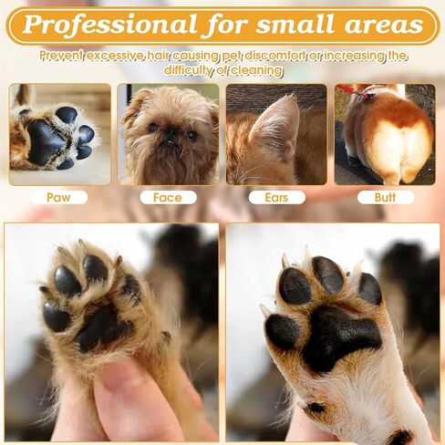 Palksky Upgraded 18 mm Widen Blade Dog Paw Trimmer with Light, 35 dB Low Noise, LED Display, Fully Waterproof, Rechargeable Clipper for Dogs Cats Trimming Paws, Eyes, Ears, Face, and Rump in Saudi Arabia