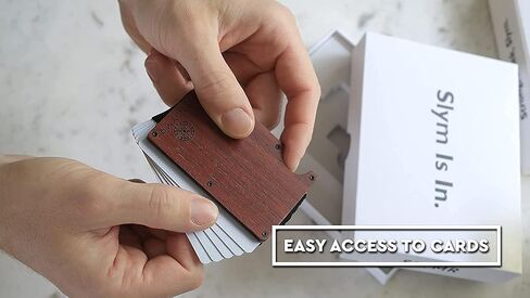 – Sloan - Minimalist Slim Wallet for Men – RFID Blocking – Metal Wallet With Money Clip – Carbon Fiber Front Pocket Wallet in Saudi Arabia