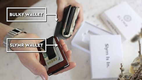 – Sloan - Minimalist Slim Wallet for Men – RFID Blocking – Metal Wallet With Money Clip – Carbon Fiber Front Pocket Wallet in Saudi Arabia