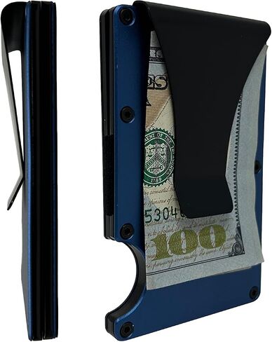 – Sloan - Minimalist Slim Wallet for Men – RFID Blocking – Metal Wallet With Money Clip – Carbon Fiber Front Pocket Wallet in Saudi Arabia