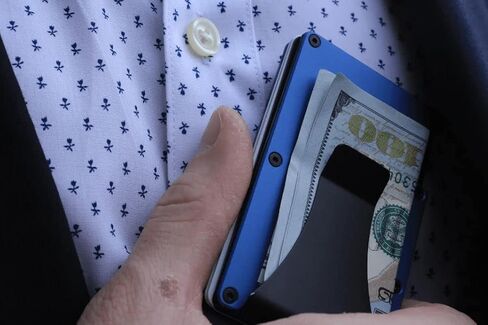 – Sloan - Minimalist Slim Wallet for Men – RFID Blocking – Metal Wallet With Money Clip – Carbon Fiber Front Pocket Wallet in Saudi Arabia