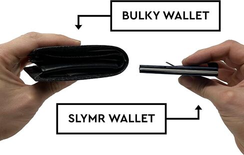 – Sloan - Minimalist Slim Wallet for Men – RFID Blocking – Metal Wallet With Money Clip – Carbon Fiber Front Pocket Wallet in Saudi Arabia
