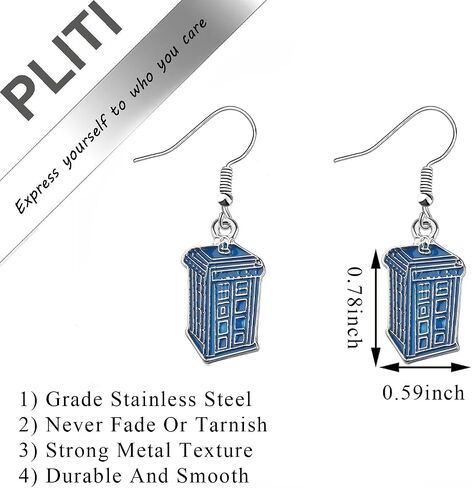 PLITI Dr Who TV Show هدية مستوحاة من Dr Who Lover Gift Police Box Ears لمحبي المسلسلات التلفزيونية in Kuwait