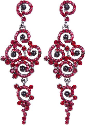 Vijiv Gatsby Earrings Art Deco Vintage 1920s Flapper Jewelry Accessories Party in Kuwait