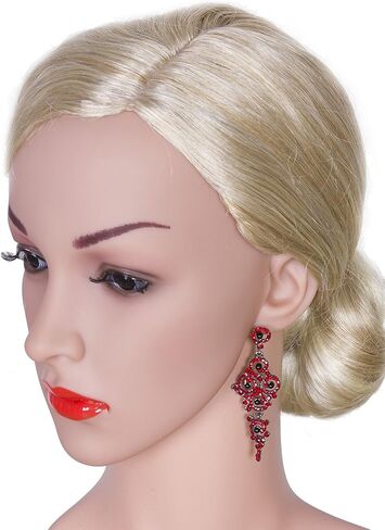 Vijiv Gatsby Earrings Art Deco Vintage 1920s Flapper Jewelry Accessories Party in Kuwait