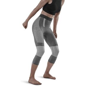 CEP ski Touring 3/4 Base Tights, Grey, Women, S