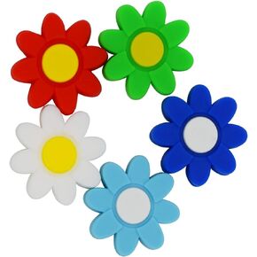 Tennis Racquet Vibration Dampener,with Premium Quality,User Friendly for The Tennis Players More Professional (Sunflower Flower(5pcs))