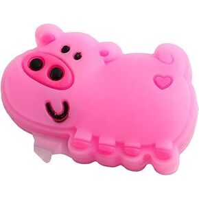 BWESOO Pink Cute Piggy Cartoon Racket Vibration Tennis Accessories Tennis Staff Shock Absorber Anti-Shock Cartoon Silicon Lovely Tennis Racquet Tennis Vibration Dampeners