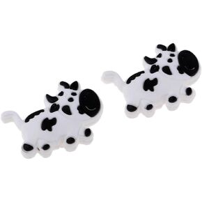 2Pcs White and Black Tennis Racquet Shock Absorber Vibration Dampeners Tennis Vibration Dampeners