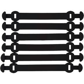 Andux Silicone Tennis Vibration Dampener Long Buckle Type Reduce Vibration 6pcs/Set BZQ-06