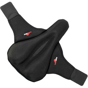 Gel Bike Seat Cover Padded Bicycle Seat Covers for Men – Comfort Extra Soft Padded Gel Bicycle Seat Pad – Spin Bike Seat Cushion Pads – Cycling, Spinning Class, Exercise Bike Stationary Cycle