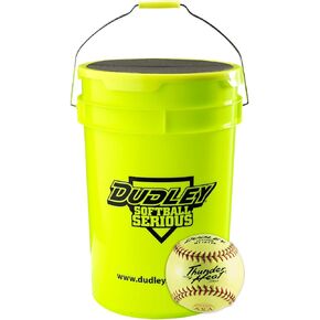 Dudley’s Softball Bucket & 1 Dozen Thunder Heat Fastpitch Softballs