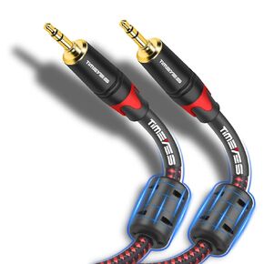 3.5mm Aux to Aux Wire Cable, 1/8 Inch Audio Cable 3M, 10 Foot 3.5mm Male to Male Stereo Jack Speaker Cable Compatible with Headphones, Smartphones, Car Stereos, Speakers