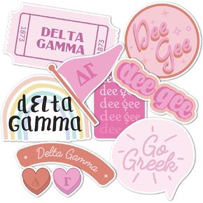 Desert Cactus Delta Gamma Sticker Decal Laptop Water Bottle Car (Cute Sheet)